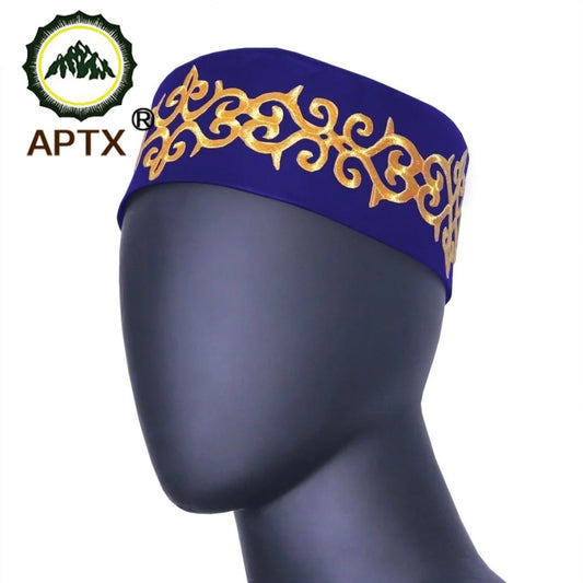 Men's Embroidered Kippah - Stylish Arab Cap for Ramadan & Prayer