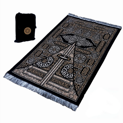 Muslim Travel Prayer Mat Set with Beads & Gift Bag