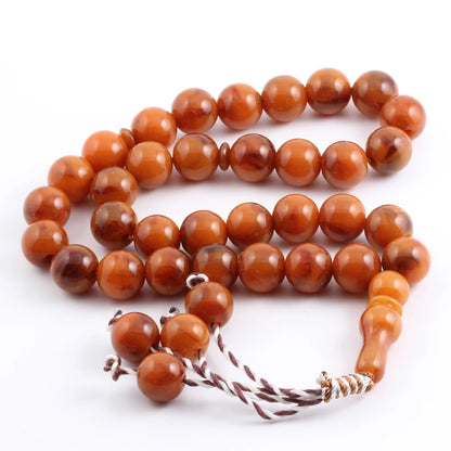 12mm Natural Red & Green Stone Islamic Prayer Beads