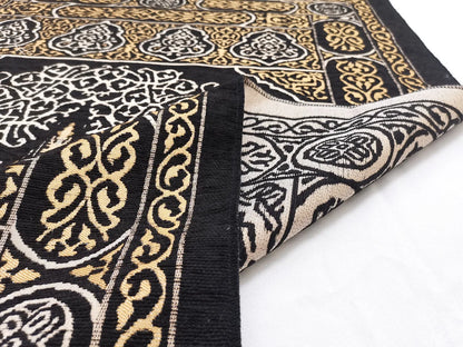 Black Kaba Design Prayer Mat – Chenille Fabric