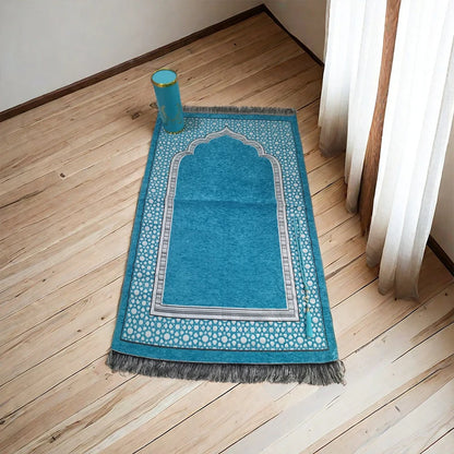 Prayer Mat Set - Includes Beads & Travel Cylinder Gift Box